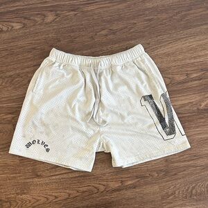 Darc Sport Men's White Mesh Athletic Shorts